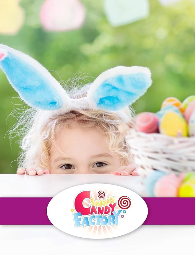 Easter Snack Brown Basket (50 Count) Filled with Treats, Candy, Peelable Gummies, Marshmallow Gummies, Bunny and More, Great Package for Family, Friends, Boys and Girls