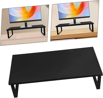 DECHOUS Ergonomic Computer Monitor Stand Riser Black Table Display Bracket for Desk Laptop Screen Elevation Eye-level Workstation