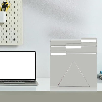 File Folder, RAZCC 100 Pack 1/3 Cut Tab File Folders Letter Size, Grey, Folders with Tab, Great for Organizing and Easy File Storage