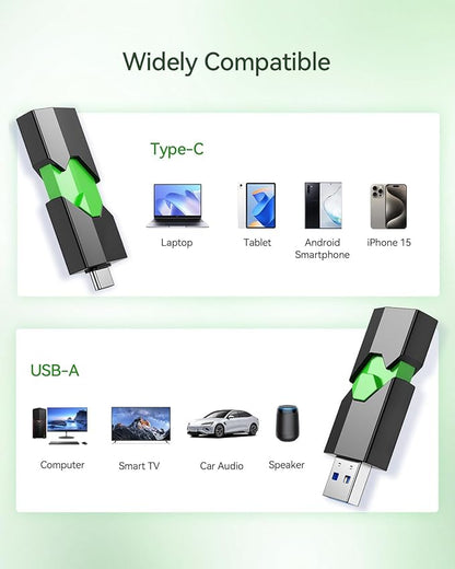 K&ZZ 32GB Flash Drive 5 Pack Dual USB 3.0 Memory Stick USB C Flash Drives Travel/Business/Video Thumb Drive Photo Stick