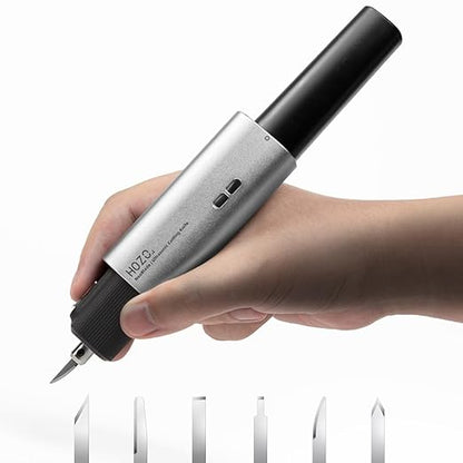 HOZO NeoBlade Wireless Ultrasonic Cutter – 40kHz Vibration & 40W Auto Power Adjustment, Replaceable Battery, Turbo Cooling, 2 Cutting Modes – For 3D Printing, Woodworking, Prototyping,Model Mods & DIY
