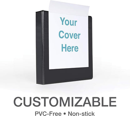 Oxford 3 Ring Binders, 2 Inch ONE-Touch Easy Open D Rings, 3-Sided View Binder Covers, Xtralife Hinge, Non-Stick, PVC-Free, Assorted Colors, 530-Sheet Capacity, 4 Pack (79912)