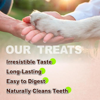 AFreschi Turkey Tendons for Dogs, USA-Sourced, Healthy Dog Treats, Rawhide-Free Puppy Chews, Long Lasting, All Natural, Hypoallergenic Dog Treats for Small Breeds, 8 oz Pack Rope (S)
