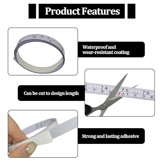 2 Pcs Self-Adhesive Measuring Tape,Imperial & Metric Tape Measure Sticker Ruler,Measure Workbench Ruler for Woodworking,Saw,Drafting Table, 157Inch,White