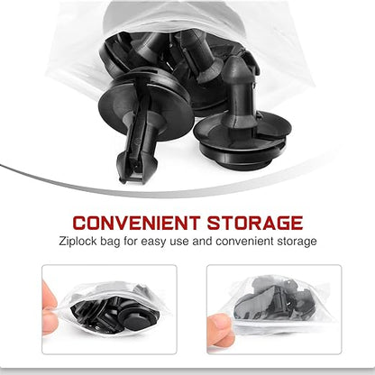 Nilight 30 Sets Front Air Deflector Retainers Clips & Grommet Compatible with GM 15733971,15733970 2007-2013 Chevrolet Avalanche 2006-2007 Hummer H3, 2 Years Warranty