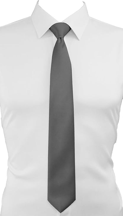 trilece Ties for Men - Men's Solid Color Ties - Formal Neckties for Men - Neck Tie for Man