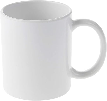 Cricut Beveled Blank, Ceramic-Coated, Dishwasher & Microwave Safe Mug to Decorate, Mug Press & Infusible Ink Compatible,12 Oz Sublimation, Ideal for Crafts and Printing, 2 Count, White