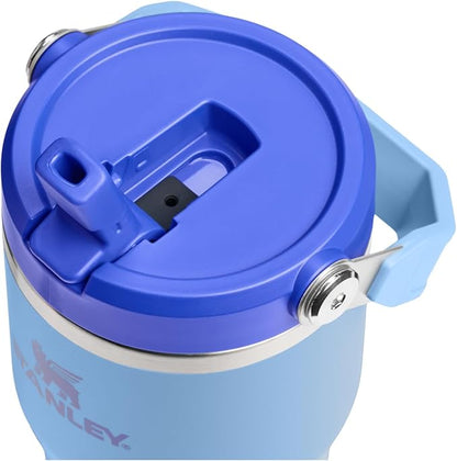 STANLEY IceFlow 2.0 Flip Straw Tumbler with Handle 20 oz | Twist On Lid and Flip Up Straw | Leakproof Water Bottle | Insulated Stainless Steel | BPA-Free | Blue Sky