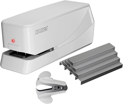 Coruscant Electric Stapler, Automatic Stapler, Heavy Duty，25 Sheet, Store 210 Staples，Includes 2000 Staples and 1 Staple Remover. Electric Desktop AC or Battery Powered for Home/Office Use