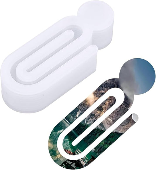10 Pack Sublimation Blanks Acrylic Paper Clips, 5" x 1.9" Paper Clips Clear for Heat Transfer DIY Design, School Classroom Stationery Office, Home Gift Crafts Supplies (5x1.9inch (10Pcs))