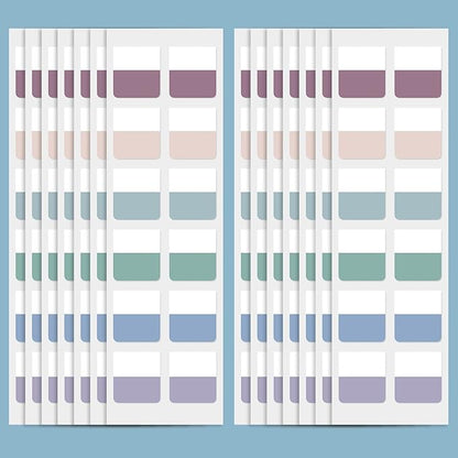 Outus 480 Pcs Sticky Index Tabs Page Markers Self Adhesive Flag Tabs Writable Repositionable File Flags Mix Colored for Reading Book, Taking Note, Classifying File, Marking Document