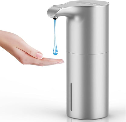 YIKHOM Automatic Liquid Soap Dispenser, 15.37 oz Touchless Dish Dispenser with Waterproof Base, 5 Adjustable Soap Volume Hand Soap Dispenser, Sensor Soap Pump for Kitchen Bathroom Office Hotel