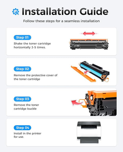 134A W1340A Toner Cartridge Black 2-Pack with chip Replacement for HP 134A 134X W1340X Toner Compatible with HP Laserjet M209dw MFP M234dw M234sdw M234sdn Printer Ink M209dwe M234dwe M234sdwe M234sdn