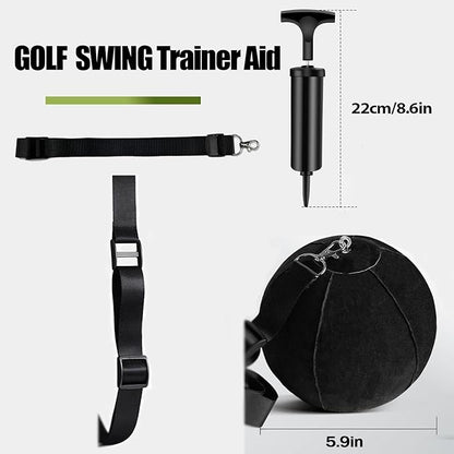 Retractable Golf Swing Training Aid, Golf Grip Trainer and Right-Handed Golf Training Aid for Chipping Hitting, Portable Grip Trainer with Click Feedback