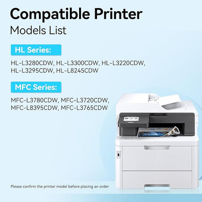TN229XL TN229 Black High Yield Toner Cartridges Compatible Replacement for Brother TN229XL TN229 TN229XLBK Toner for HL-L3280CDW MFC-L3780CDW MFC-L3720DW HL-L3300CDW HL-L3220CDW Printer, 2 Pack