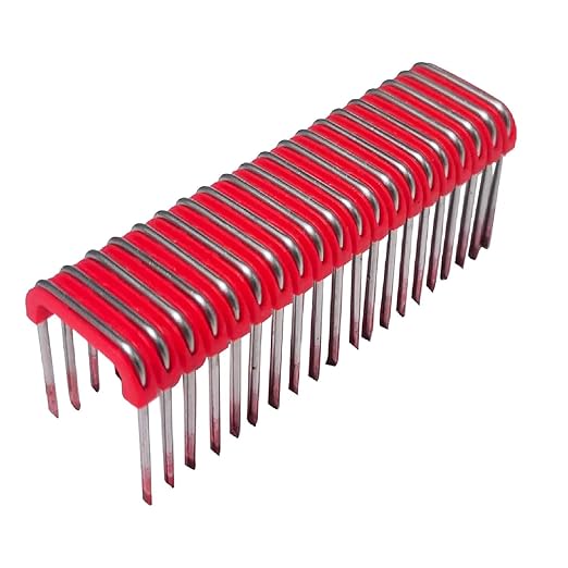 1" Insulated Cable Staple Mnm1-600 Fits for Milwau-kee M-12 Cable Stapler Gun, Fit Milwau-kee M-12 Cable Staples Fastening Electrical Cables to Wood Surfaces