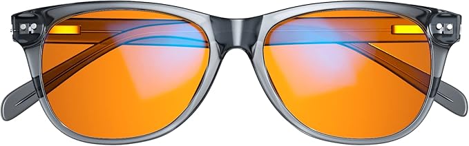 Swanwick Crystal Night Swannies - 99% Premium Blue Light Blocking Glasses, Anti Glare Anti-Fatigue & Eyestrain for Screens