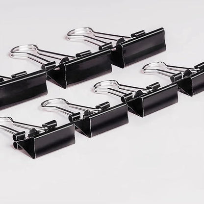 Binder Clips Assorted Sizes Paper Clamps, XLarge, Large, Medium, Small, Mini, 100Count Black Paper Clips Office File Supplies, Meet a Variety of use Scenarios