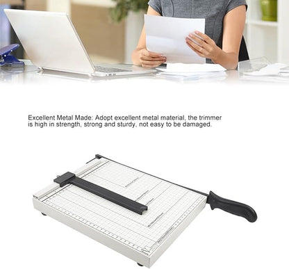 Mini Paper Trimmer, 12in Cut Length Paper Cutting Board Compact Paper Cutter for Cardstock, Photos, Scrapbooking, Office, Classroom