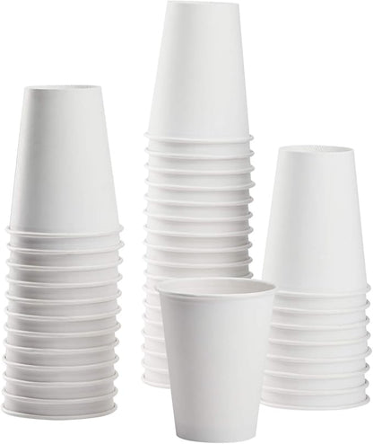 Karat C-K508W 8 oz White Paper Hot Cup, 80mm Diameter - Case of 1000 pcs