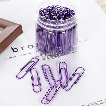 PaperClips, 100PCS 2" Paper Clips Large（50MM, Durable & Rust Resistant Coated PaperClips, Large Paper Clips Great for Office, School and Personal Use