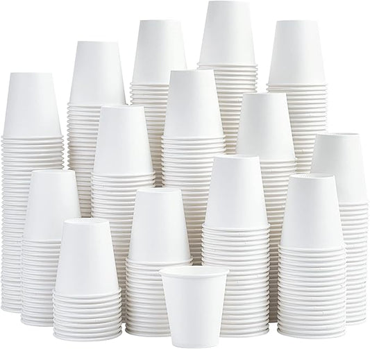 LITOPAK 480 Pack 5 oz Disposable Paper Cups, Disposable Mouthwash Cups, Small Disposable Cups, Mini Paper Cups for Parties, Picnics, Barbecues, Travel and Events