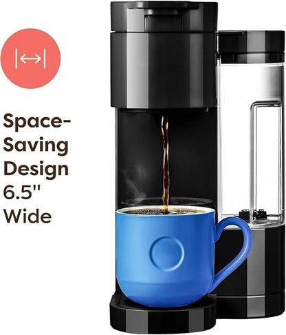 KeurigK K-Express Essentials Single-Serve KCup Pod Coffee Maker 3 Cup Sizes Fast Fresh Brew 30oz Removable Water Reservoir Travel Mug Friendly Maintenance Alert Space-Saving (Black)