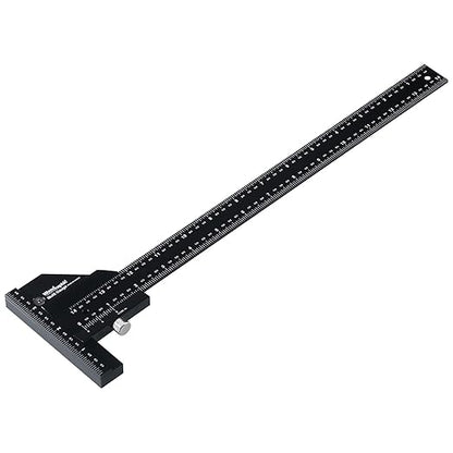 Scriber Gauge 14 Inch – Long Measuring Tool, Marking Ruler, Layout Square, Thickness Gauge, CNC Aluminum Tool for Woodworking, Joinery, Framing, Furniture, Cabinet (New Version)
