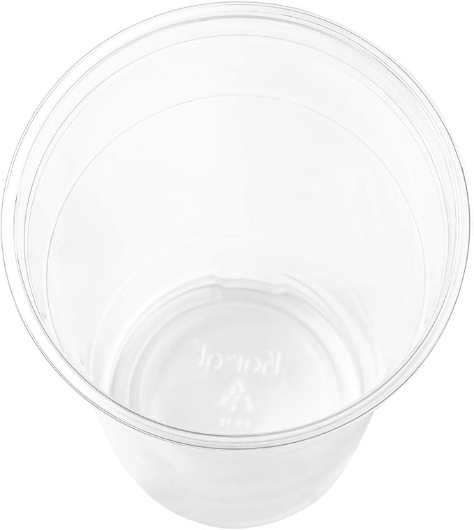 Karat 32oz PET Plastic Cold Cups Great for Boba Milktea, Smoothie, Ice Coffee and Cold Drink(107mm) - 300 ct