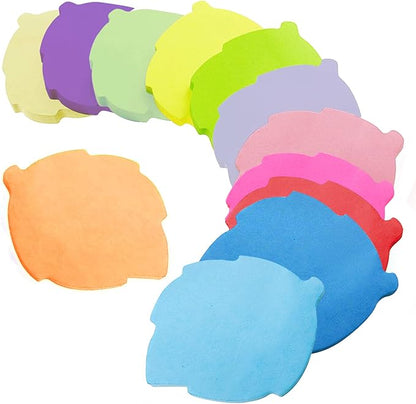 Sticky Notes, Self Sticky Post Notes, Bright Colorful Creative Desk Accessories for Reminders Office School and Home 2.75 x 2.75 Inch 50 Pieces/Pad 600 Sheet Leaves