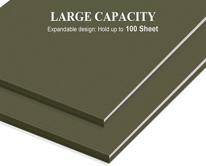 ViVin Hanging File Folders, 1/5-Cut Adjustable Tabs with 24 Per Box, 24 Pack Letter Size Hanging File Folders, Designed for Office Home School Filing Cabinet(Green)