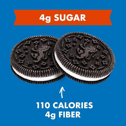 Rip Van LEOs - Cookies and Cream Sandwich Cookies - Low Sugar Snack Cookies - Low Carb Snack - Diabetic Snacks - 40 Low Sugar Cookies (10 Packs of 1.69oz)
