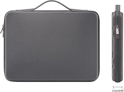 DOMISO 15.6 inch Laptop Sleeve Shoulder Bag Shockproof Computer Bag Waterproof EVA Protective Carrying Case for 16" MacBook Pro/Max M2 M1 2019-2023,15"-16" HP Dell Asus Laptop,Dell XPS 15,Dark Grey