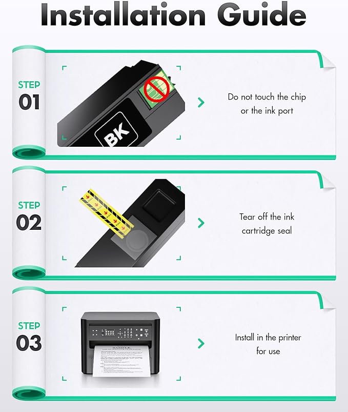 972X Ink Cartridges set 4-Pack Replacement for HP 972X 972 972A Ink Compatible with HP Pagewide Pro 477dw 577dw 552dw 577z 477dn 352dw 377dw 452dn 452dw Managed P55250dw P57750dw Printer Black Color