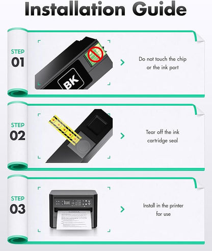 972X Ink Cartridges set 4-Pack Replacement for HP 972X 972 972A Ink Compatible with HP Pagewide Pro 477dw 577dw 552dw 577z 477dn 352dw 377dw 452dn 452dw Managed P55250dw P57750dw Printer Black Color
