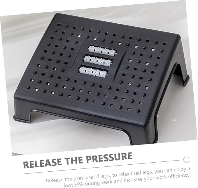 Non-Slip Footstool Under Desk Footrest for Leg Support Stable Step Stool for Office and Home Use Ergonomic Design to Relax Tired Legs and Work Efficiency