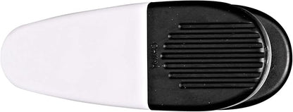 10 Magnetic Memo Holders Set - Large Clip, Plastic - White Black