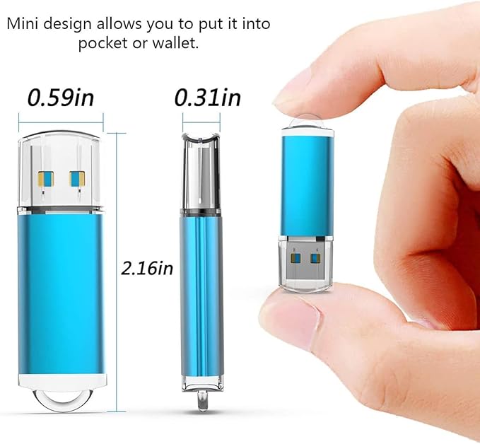 K&ZZ 32 GB Flash Drive 5 Pack USB Flash Drives 3.0 USB Drive 32GB 3.0 Thumb Drive with LED Indicator 32G Memory Stick Pen Drives USB Storage Multipack