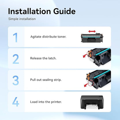 05A Toner Cartridge Black 2-Pack with Chip High Yield Replacement for HP 05A CE505A 05X CE505X Toner Compatible with HP Laserjet P2035 P2035n P2055 P2055d P2055dn P2055x Printer Series Ink All-in-One