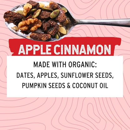 Wildway Keto Granola | Apple Cinnamon | Grain-Free, Certified Gluten-Free Cereal | Vegan, Low Carb | No Sugar Added | Paleo-Friendly | Non-GMO Fruit & Nut Clusters | Nutrient-Rich Snack | 8 oz, 6 Pack