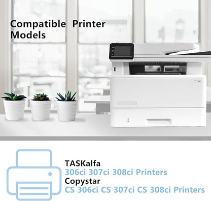 TK-5197 TK5197 High Capacity Toner Cartridge TK-5197K TK-5197C TK-5197M TK-5197Y Toner Compatible for Kyocera TASKalfa 306ci 307ci 308ci Copystar CS306ci CS307ci CS308ci Printer(4-Pack)