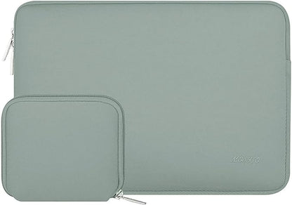 MOSISO Laptop Case 13.3 inch, 13-13.3 inch Laptop Sleeve Bag Compatible with MacBook Air/Pro 13/Pro 14 M5 M4 M3 M2 M1, HP Dell ASUS Lenovo, Neoprene Computer Sleeve Bag with Small Case, Antique Green