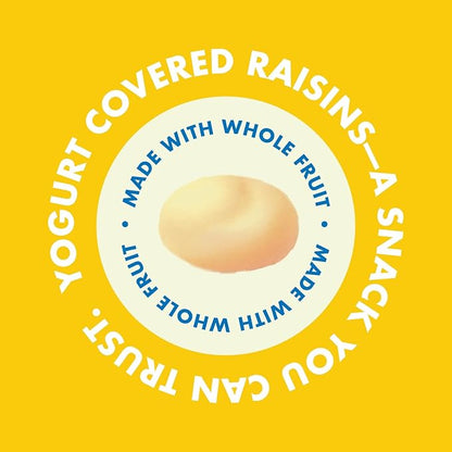 Sun-Maid Vanilla Yogurt Coated Raisins - (80 Pack) 0.5 oz Mini Snack-Size Box - Yogurt Covered Dried Fruit Snack for Lunches and Snacks