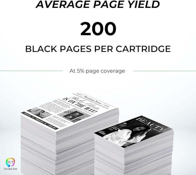 TCT LC401XL Black Ink Cartridge 2 Pack - Compatible Replacement for Brother LC401XL LC401XLBK Black High Yield Works with Brother MFC-J1010 J1012 J1170 Printers (500 Pages)