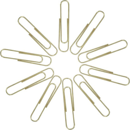 100Pcs 2 Inch Large Paper Clips, Rose Gold Coated Jumbo Reusable Big Paperclips for Office School Home Document Organizing