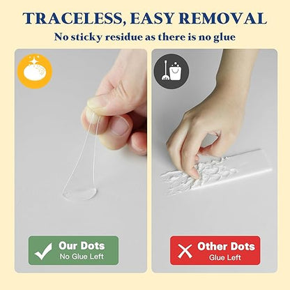 Double Sided Adhesive Dots– 280pcs Easy to Peel Sticky Dot,Clear Removable Mounting Putty Removable for Crafts, Posters, Balloons, and DIY Projects