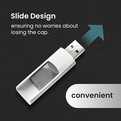 MMOMENT MU39 256GB USB 3.1 Gen1 Flash Drive, Read Speed up to 100MB/s, Retractable Design Thumb Drive