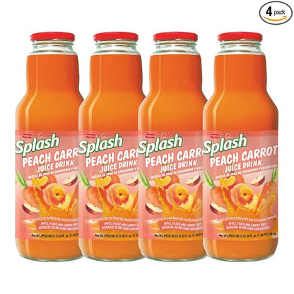 SPLASH Peach Carrot Juice Drink 750ml, 4 Pack