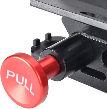 Quick Release Fire Extinguisher Mount Bracket Holder Aluminum Roll Bar Mount Bottle Holder Adjustable for Jeep Wrangler TJ JK JL JKU UTV Polaris RZR Ranger (Black)