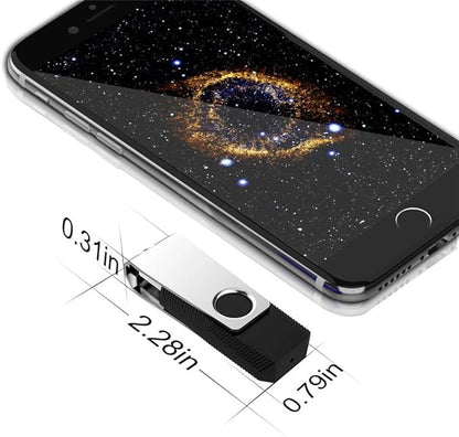 KEXIN 16GB USB Drive Bulk 50 Pack Flash Drive 16 GB Thumb Drive Bulk Flash Drive 50 Pack Swivel USB 2.0 (16GB, 50PCS, Black)